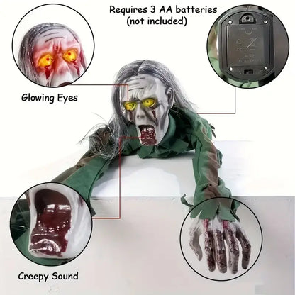 1pc Crawling Ghost - Sound-Controlled Electric Prop with Hair