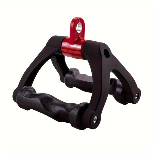 Ergonomic Triangle V-Shaped Grip Handle - Non-Slip TPE Resistance Band Attachment(Red)