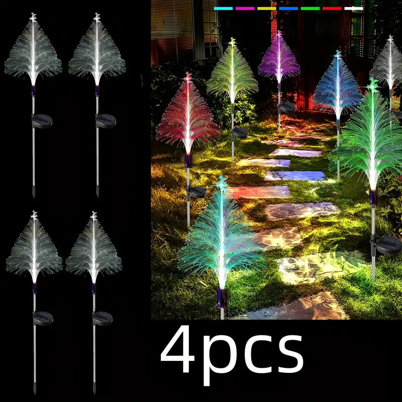 Radiant Solar Spectrum: 7 Color Changing Christmas Tree Lights