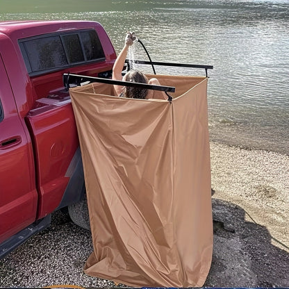 Portable Car Shower Tent Khaki Camping Changing Room
