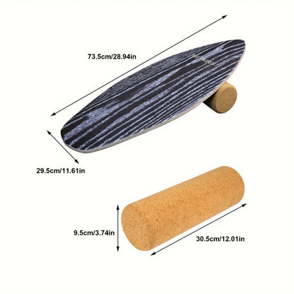 Wooden Balance Board Core Trainer for Home Fitness