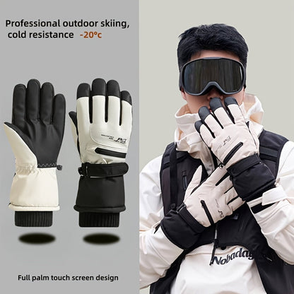 Men's Winter Touchscreen Ski Gloves