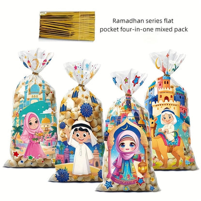 50pcs Moon Castle Ramadan Party Gift Bags