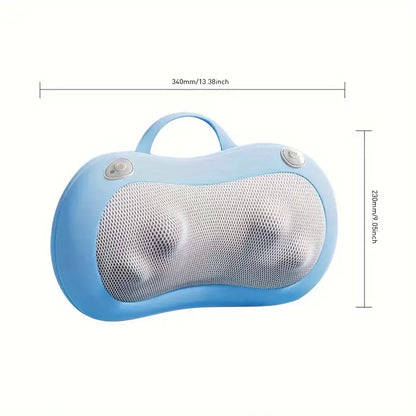 3D Massage Pillow with Heat Function (Blue)