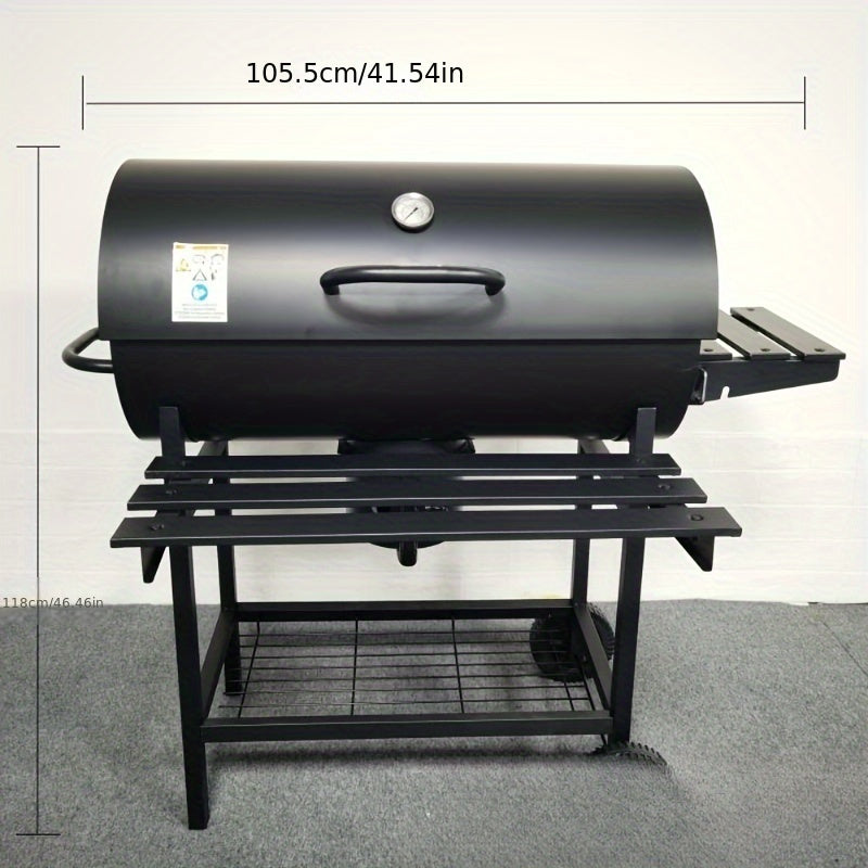 Outdoor Multifunctional BBQ Grill Rack with Iron Plate