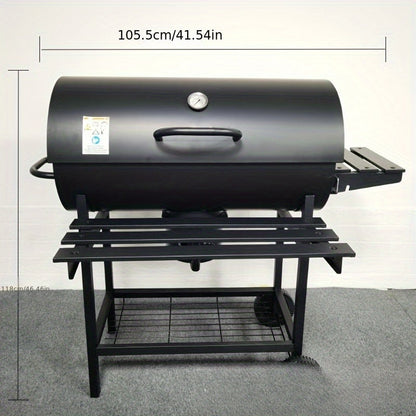 Outdoor Multifunctional BBQ Grill Rack with Iron Plate