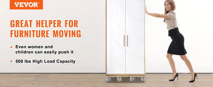 4pcs Industrial Machinery Mover - 360° Rotation, Heavy Furniture Transport