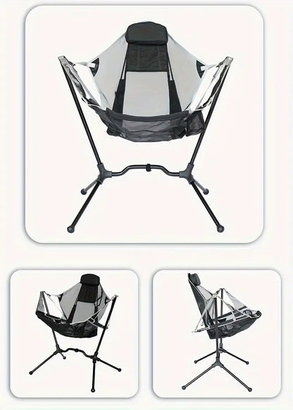 Folding Outdoor Chair with Footrest
