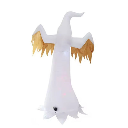Halloween Inflatable Ghost with LED Flame Lights