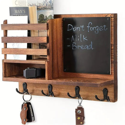 Wooden Key Holder Wall Mount