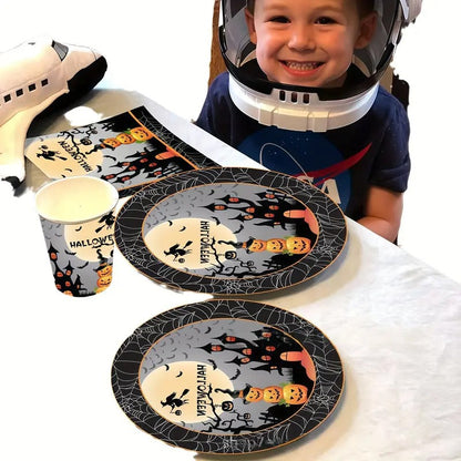 Halloween Party Dinnerware Set (140pcs)
