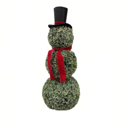 Christmas Topiary Snowman Outdoor Decoration