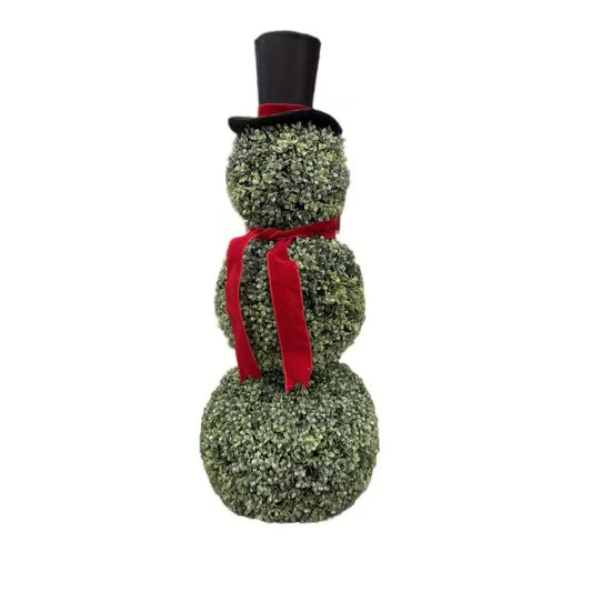 Christmas Topiary Snowman Outdoor Decoration