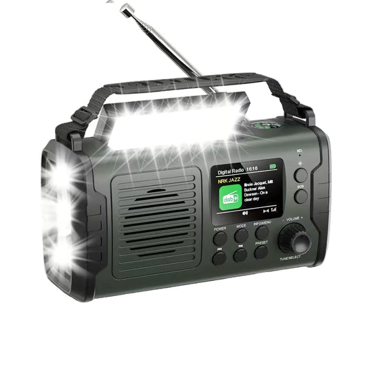 10000mAh Emergency Radio with LED & DAB+/FM