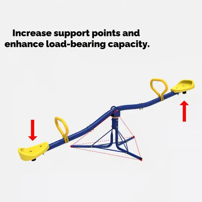 360-Degree Rotating Outdoor Wobble Board Seesaw