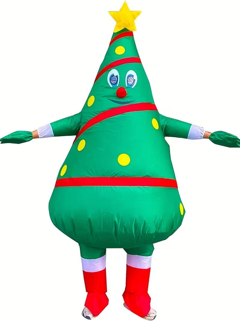 Men's Inflatable Christmas Tree Costume Full Set