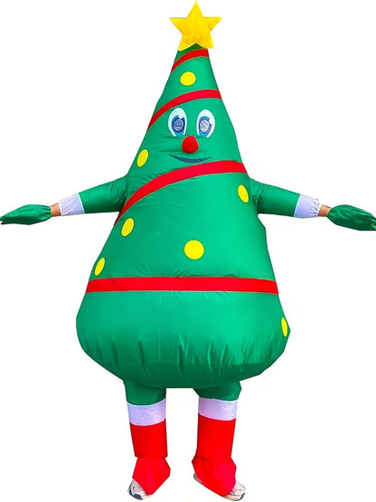Men's Inflatable Christmas Tree Costume Full Set