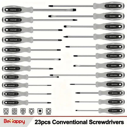 100-Piece Magnetic Screwdriver Set with Rack