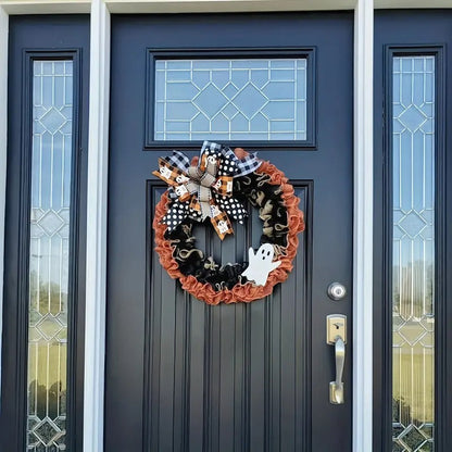 Halloween Spooky Wreath Door Mount Decoration
