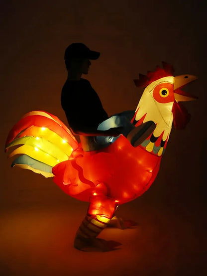 Men Inflatable Rooster Costume Adult Party Wear