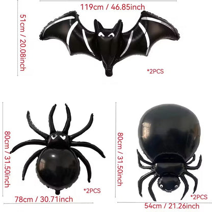 Halloween Spider Bat Balloon Set (6pcs)