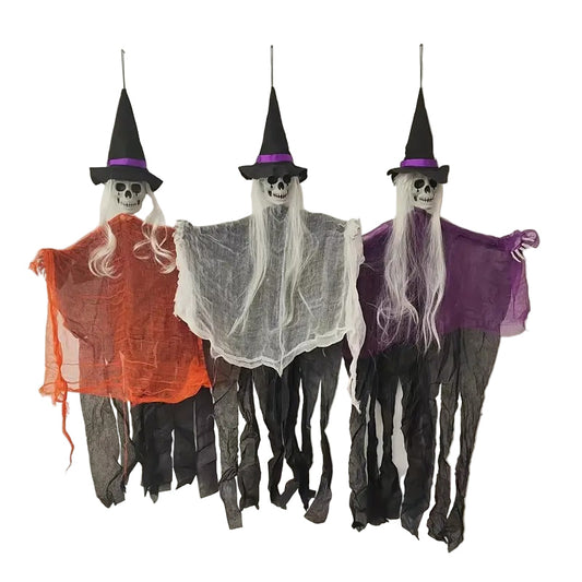Halloween Witch Hanging Ghost Decoration (3pcs)