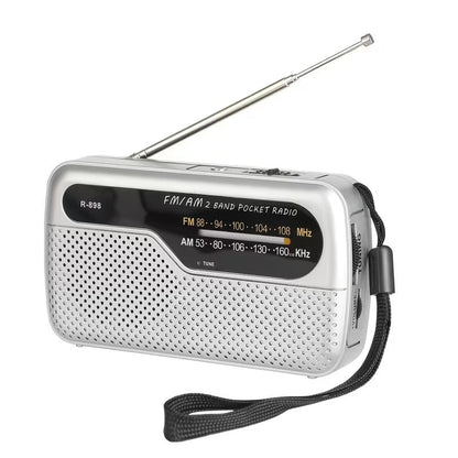 Classic Portable AM/FM Radio R-898