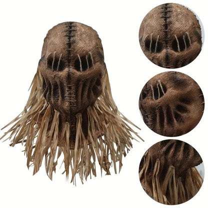Horror Mask Scarecrow Style Halloween Costume