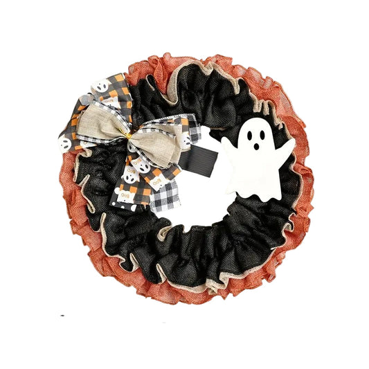 Halloween Spooky Wreath Door Mount Decoration