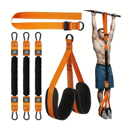 Adjustable Pull-Up Assist Belt with Resistance Bands