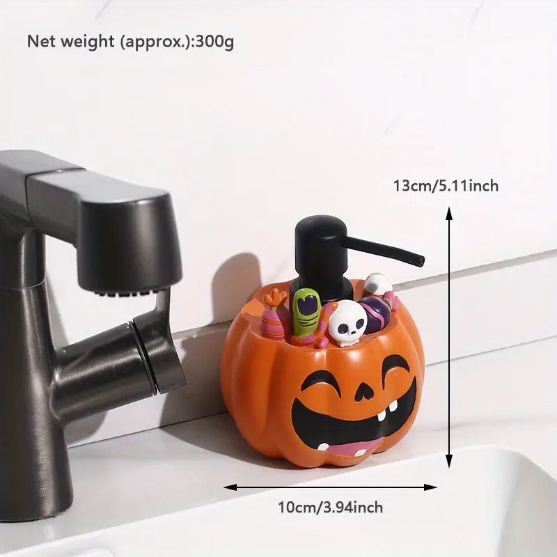 Pumpkin Resin Soap Dispenser Freestanding