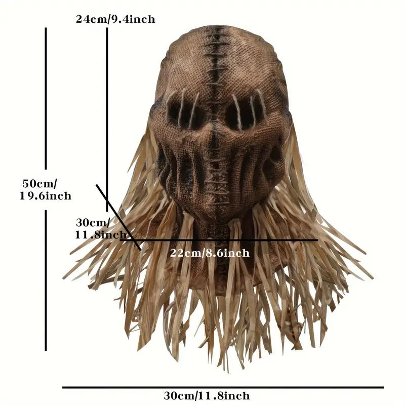 Horror Mask Scarecrow Style Halloween Costume