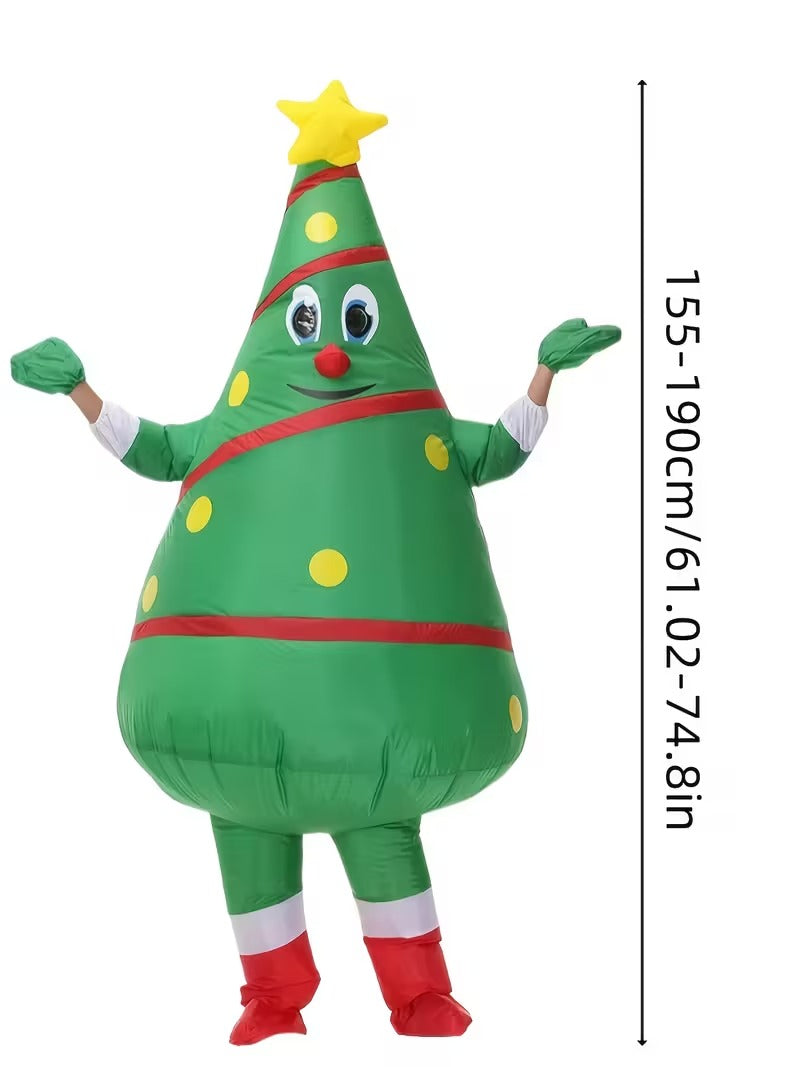 Men's Inflatable Christmas Tree Costume Full Set