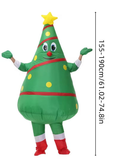 Men's Inflatable Christmas Tree Costume Full Set
