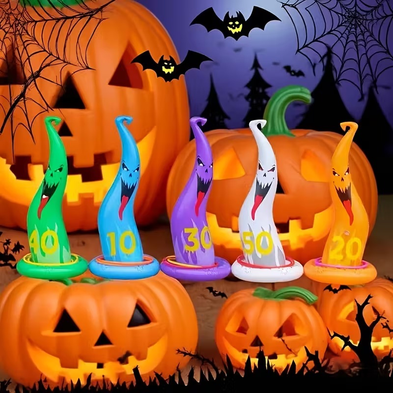 Halloween Ghost Ring Toss Game Set (5pcs)