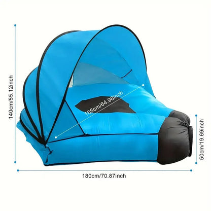2-Person Self-Inflating Sleeping Pad with Canopy