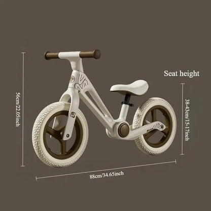 Kids Balance Bike Fiberglass Frame Wheels