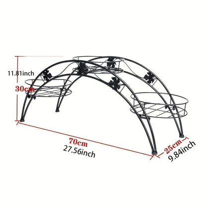 Arched Iron Plant Stand Flower Pot Holder