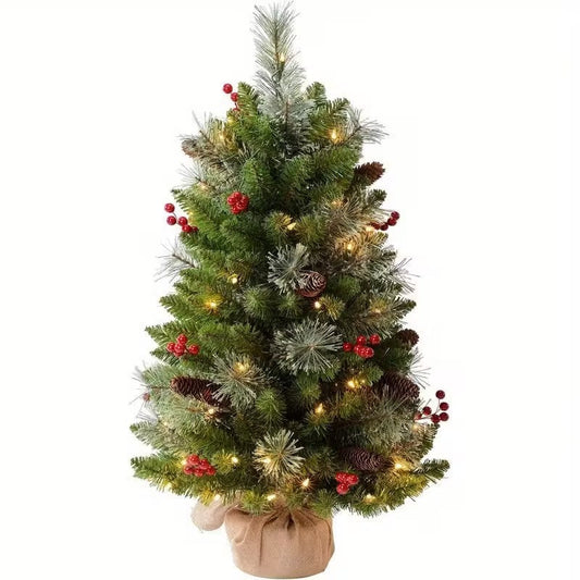 Pre-Lit Artificial Christmas Tree with LED Lights