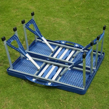 Folding Camping Table with Storage Mesh