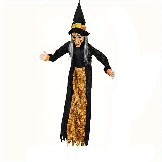Motion-Activated Witch Sound Sensing Halloween Decoration