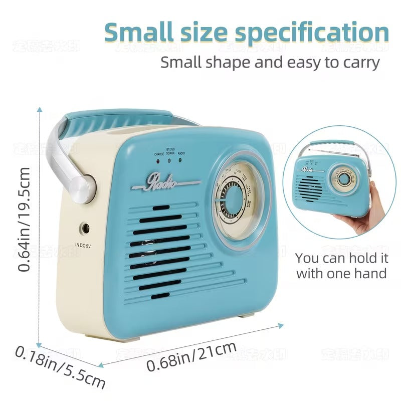 Portable USB/SD Card Bluetooth Radio Speaker