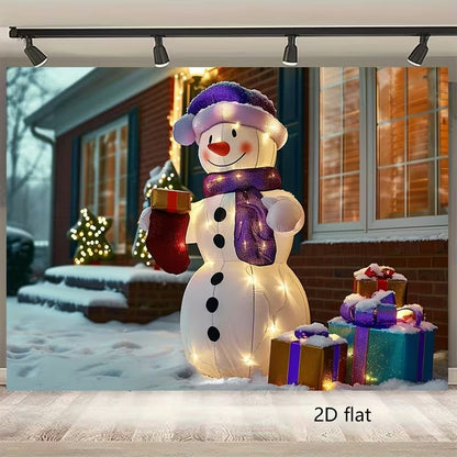 2D Inflatable Snowman Decoration