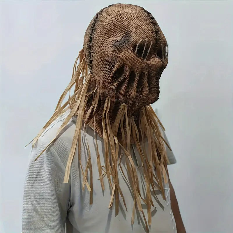 Horror Mask Scarecrow Style Halloween Costume