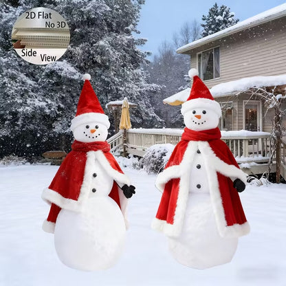 2D Flat Snowman Christmas Lawn Decoration (2pcs)