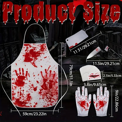 Halloween Bloody Butcher Costume Set (35pcs)