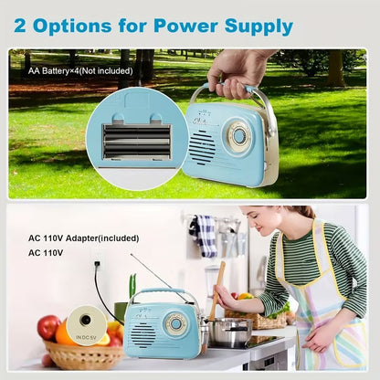 Portable USB/SD Card Bluetooth Radio Speaker