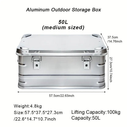 Camping Travel Aluminum Alloy Storage Box