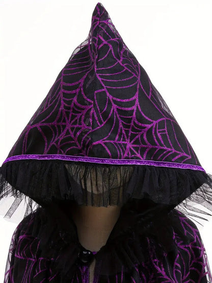 Halloween Hooded Cape Cloak for Girls
