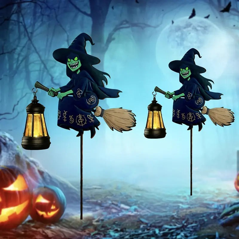 Halloween Solar LED Witch Pendant Light